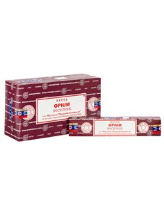Set of 12 Packets of Opium Incense Sticks by Satya IN8OP
