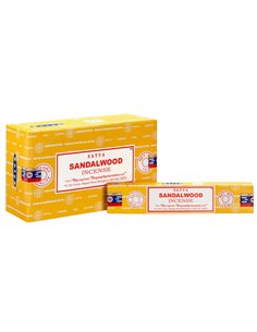 Set of 12 Packets of Sandalwood Incense Sticks by Satya IN8SW