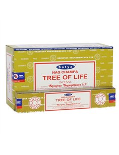 12 Packs of Tree of Life Incense Sticks by Satya IN9TOL