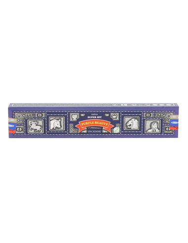 12 Packs of Superhit Purple Beauty Incense Sticks by Satya IN_04888