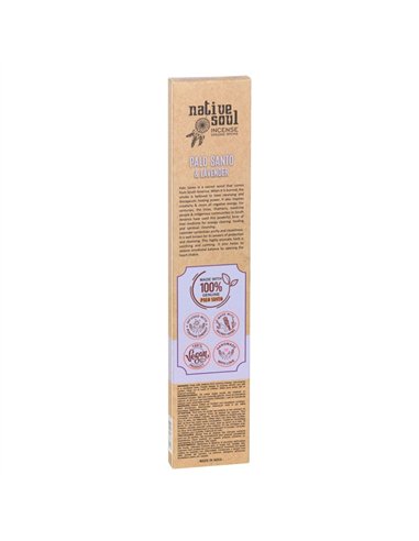 Set of 12 Palo Santo & Lavender Smudge Incense Sticks IN_20640