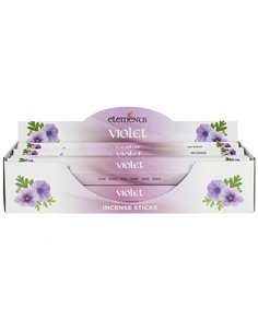 Set of 6 Packets of Elements Violet Incense Sticks IS_83522