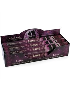 Set of 6 Packets of Love Spell Incense Sticks by Lisa Parker IS_88522