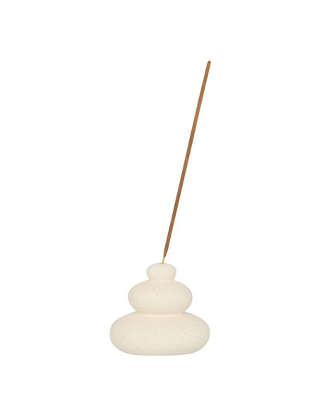 Cream Speckle Balancing Stones Incense Stick Holder MN_49022 - pic 139032 | FastDaddyshop
