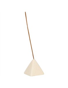 Cream Speckle Pyramid Incense Stick Holder MN_49622