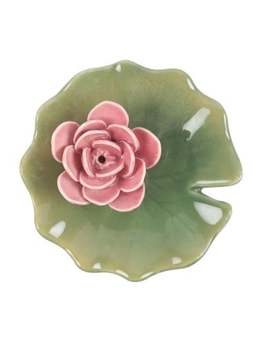 Lily Pad Trinket Dish and Incense Stick Holder PO_58725