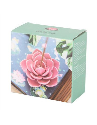 Pink Water Lily Incense Stick Holder PO_58825