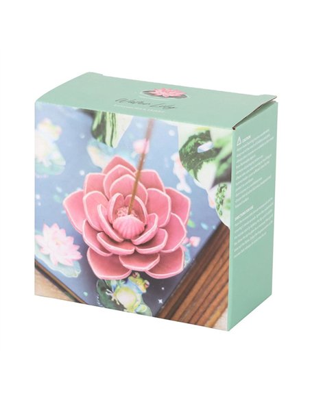 Pink Water Lily Incense Stick Holder PO_58825 - pic 139074 | FastDaddyshop