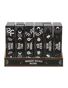 Set of 36 Midnight Rituals Incense Sticks in Display SET_25425