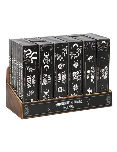 Set of 36 Midnight Rituals Incense Sticks in Display SET_25425