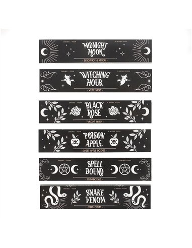 Set of 36 Midnight Rituals Incense Sticks in Display SET_25425