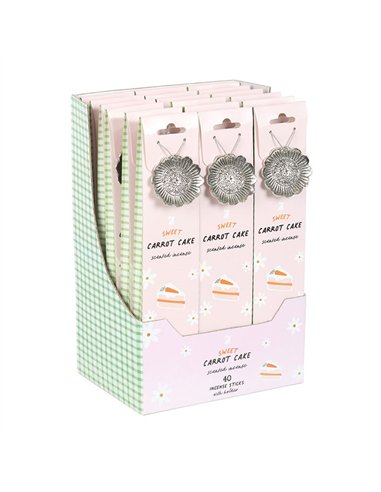 Set of 18 Carrot Cake Incense Stick Gift Sets in Display SET_38025