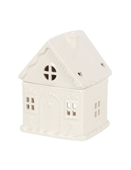 White Gingerbread House Oil Burner BR_55631 - pic 139195 | FastDaddyshop