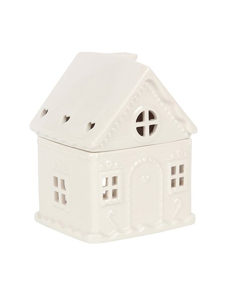 White Gingerbread House Oil Burner BR_55631 - pic 139197 | FastDaddyshop