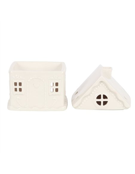 White Gingerbread House Oil Burner BR_55631 - pic 139198 | FastDaddyshop