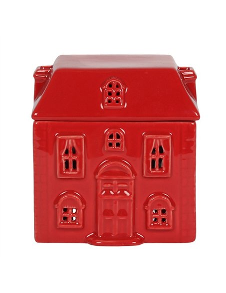 Red Ceramic House Oil Burner CR_01520 - pic 139212 | FastDaddyshop