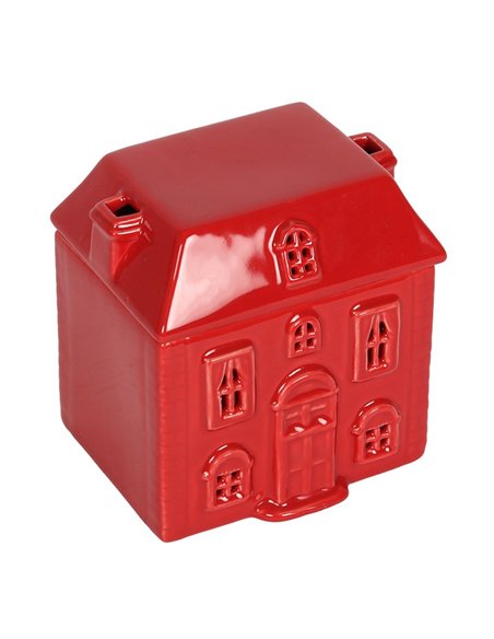 Red Ceramic House Oil Burner CR_01520 - pic 139213 | FastDaddyshop