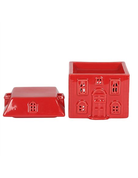 Red Ceramic House Oil Burner CR_01520 - pic 139214 | FastDaddyshop
