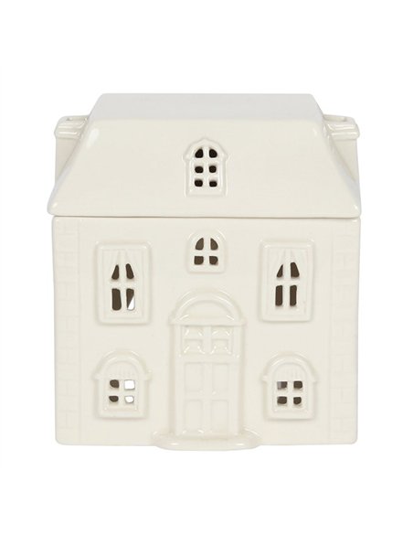 White Ceramic House Oil Burner CR_01620 - pic 139218 | FastDaddyshop