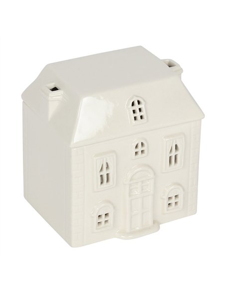 White Ceramic House Oil Burner CR_01620 - pic 139219 | FastDaddyshop