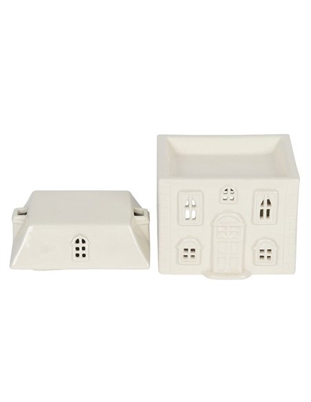 White Ceramic House Oil Burner CR_01620 - pic 139220 | FastDaddyshop