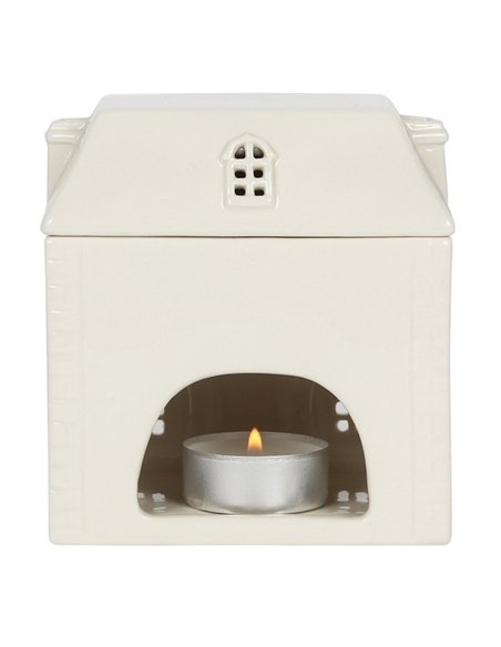 White Ceramic House Oil Burner CR_01620 - pic 139221 | FastDaddyshop