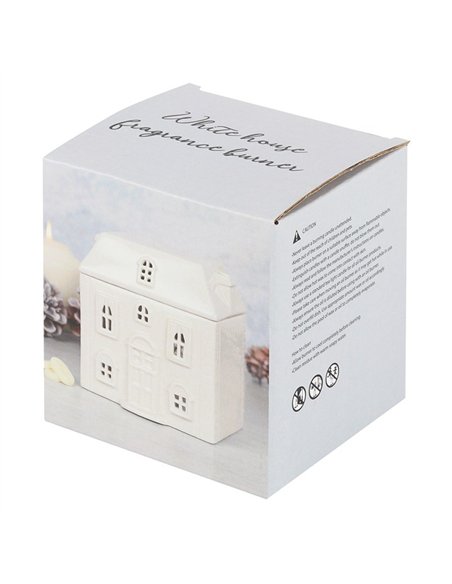 White Ceramic House Oil Burner CR_01620 - pic 139222 | FastDaddyshop