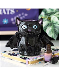 Cute and Creepy Bat Cat Oil Burner and Wax Warmer CU_20126 2