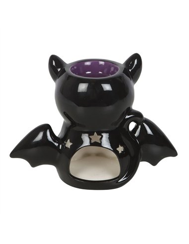 Cute and Creepy Bat Cat Oil Burner and Wax Warmer CU_20126