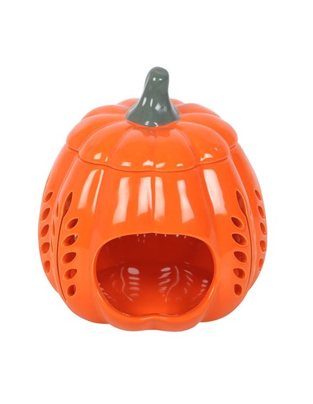 Orange Leaf Cut Out Pumpkin Oil Burner and Wax Warmer DY_22426 - pic 139293 | FastDaddyshop