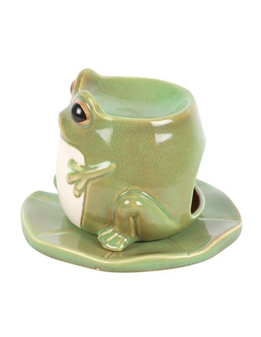 Frog Shaped Oil Burner on Lily Pad EF_49124