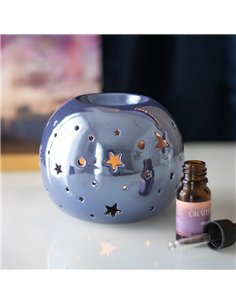 Purple Iridescent Star Oil Burner and Wax Warmer ER_46025 2