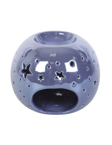 Purple Iridescent Star Oil Burner and Wax Warmer ER_46025
