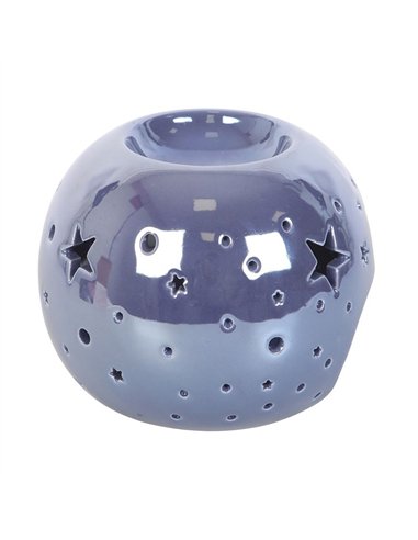 Purple Iridescent Star Oil Burner and Wax Warmer ER_46025