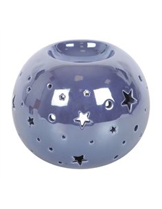 Purple Iridescent Star Oil Burner and Wax Warmer ER_46025