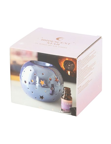 Purple Iridescent Star Oil Burner and Wax Warmer ER_46025 - pic 139328 | FastDaddyshop