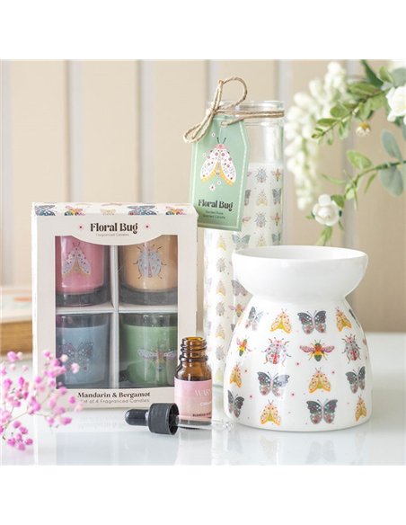 Floral Bug Print Oil Burner and Wax Warmer FB_00226 - pic 139333 | FastDaddyshop