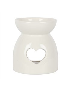 White Heart Cut Out Oil Burner GA_25431