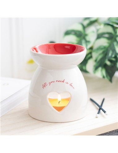 All You Need is Love Heart Oil Burner and Wax Warmer HH_39425