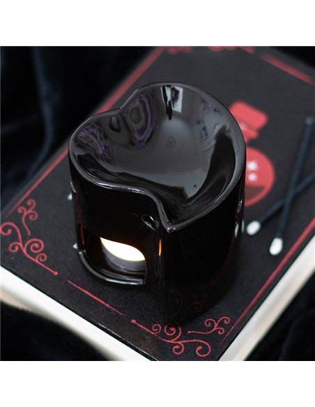 Black Heart Oil Burner and Wax Warmer LO_36025 - pic 139410 | FastDaddyshop
