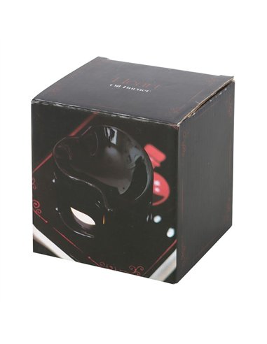Black Heart Oil Burner and Wax Warmer LO_36025