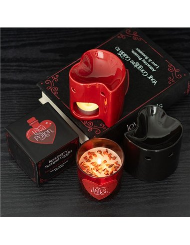 Black Heart Oil Burner and Wax Warmer LO_36025