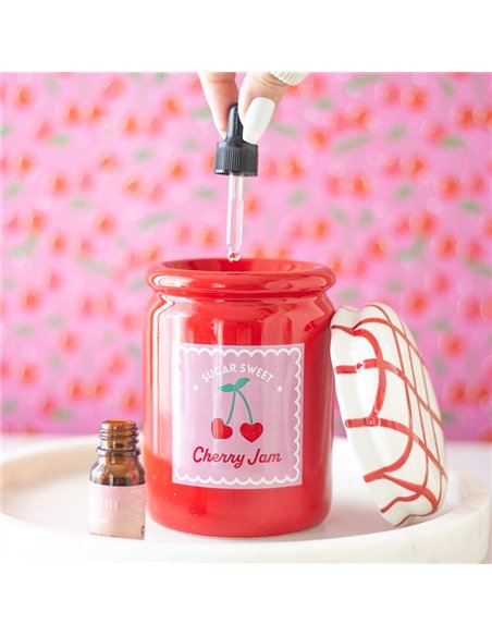 Cherry Jam Jar Oil Burner and Wax Warmer LS_32725 - pic 139415 | FastDaddyshop