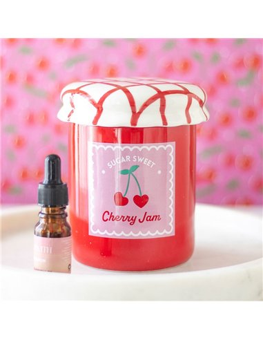 Cherry Jam Jar Oil Burner and Wax Warmer LS_32725