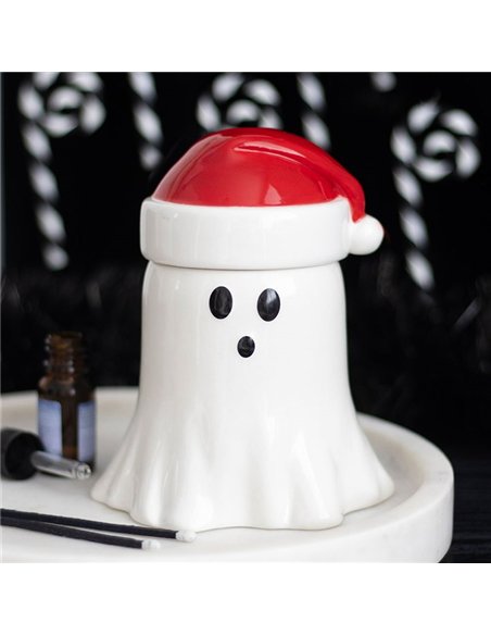 Ghost with Santa Hat Oil Burner and Wax Warmer ME_27326 - pic 139421 | FastDaddyshop