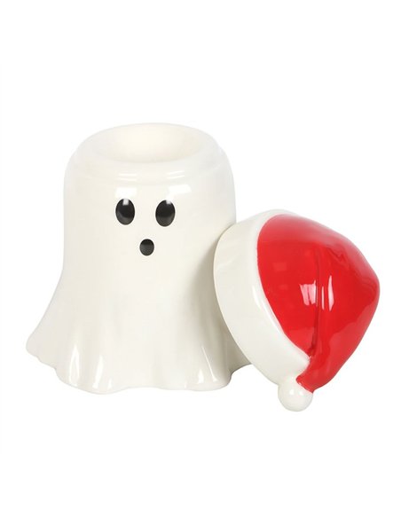 Ghost with Santa Hat Oil Burner and Wax Warmer ME_27326 - pic 139423 | FastDaddyshop