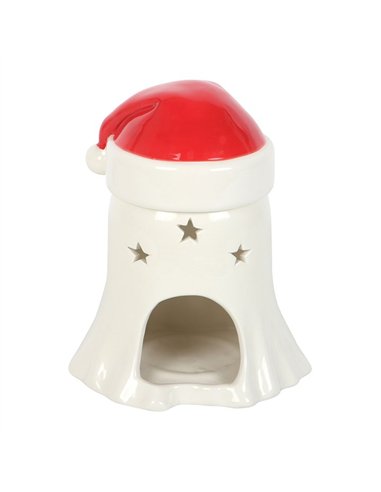 Ghost with Santa Hat Oil Burner and Wax Warmer ME_27326