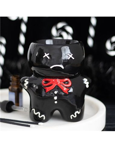 Black Gingerdead Man Oil Burner and Wax Warmer ME_27426