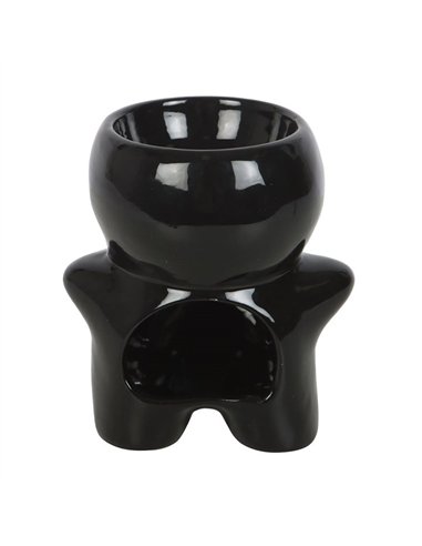 Black Gingerdead Man Oil Burner and Wax Warmer ME_27426