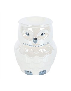 Owl Shaped Iridescent Oil Burner and Wax Warmer MF_38925 2